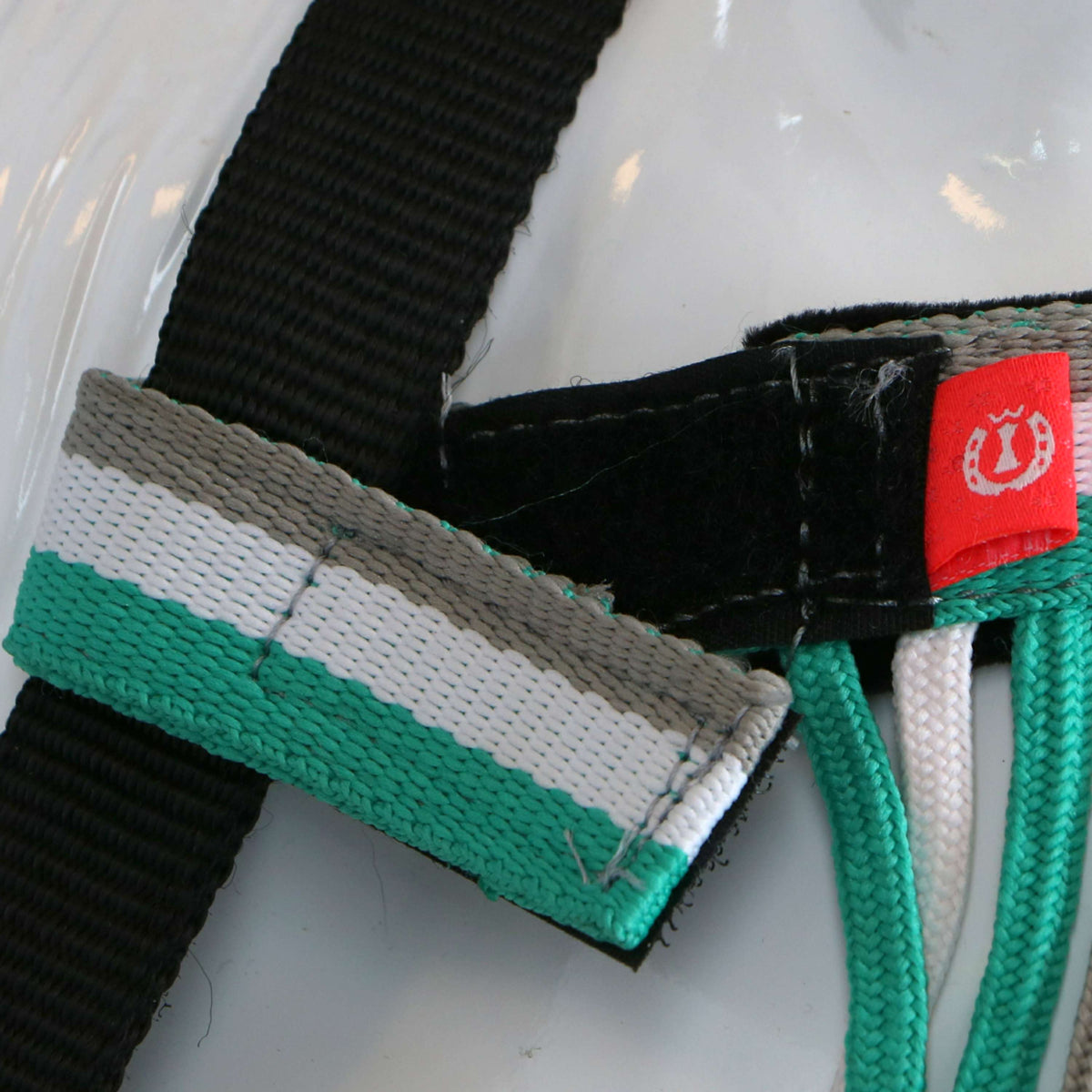 Imperial Riding Vliegenfrontriem Nylon Klittenband Jade