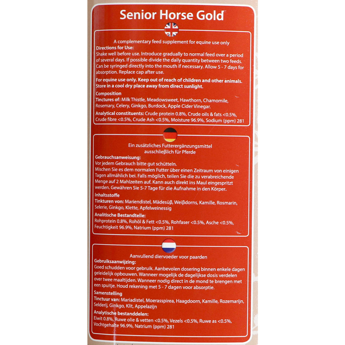 Hilton Herbs Senior Horse Gold