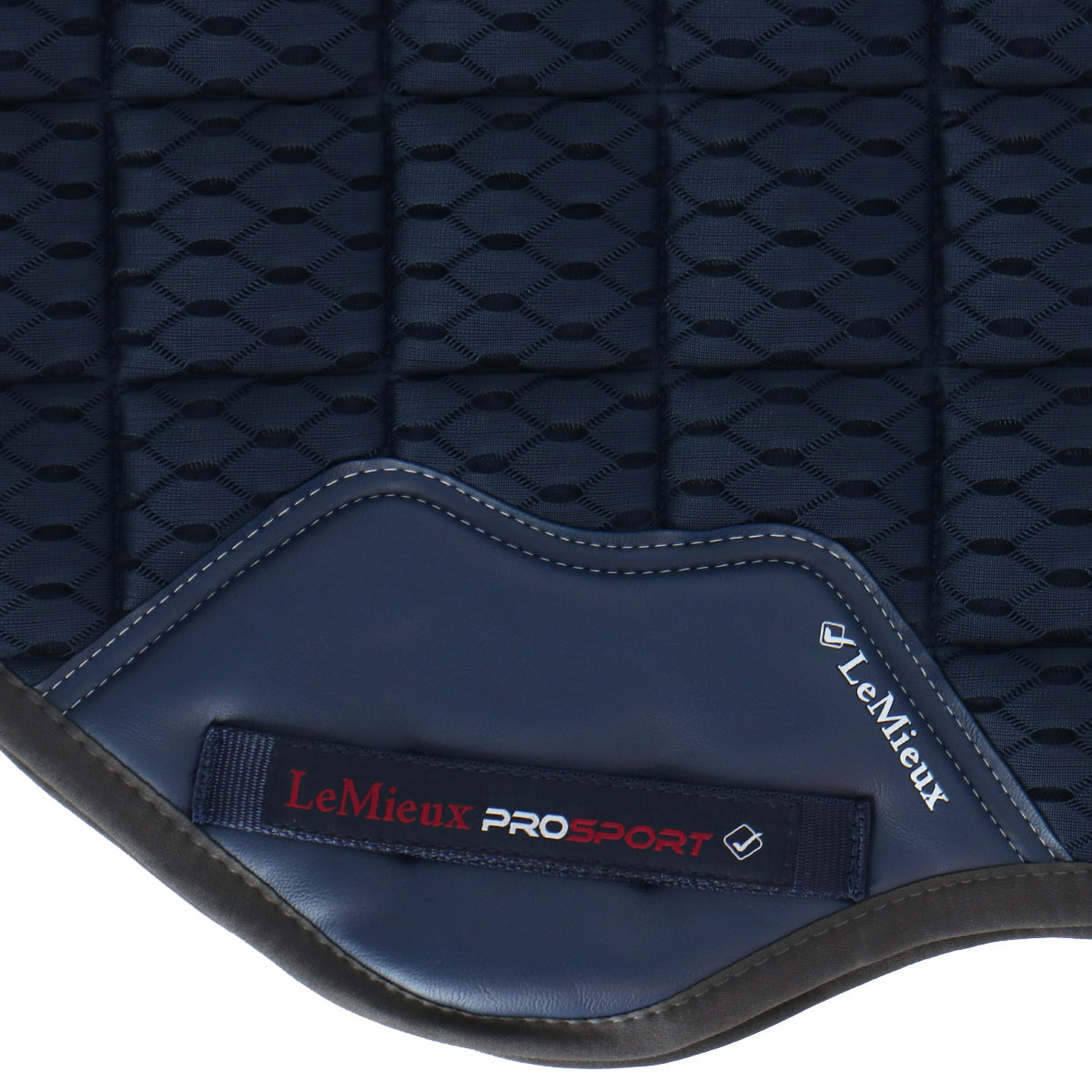 LeMieux Zadeldekje Carbon Mesh Air Square CC Navy