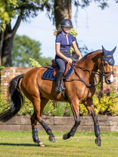 LeMieux Zadeldekje Carbon Mesh Air Square CC Navy