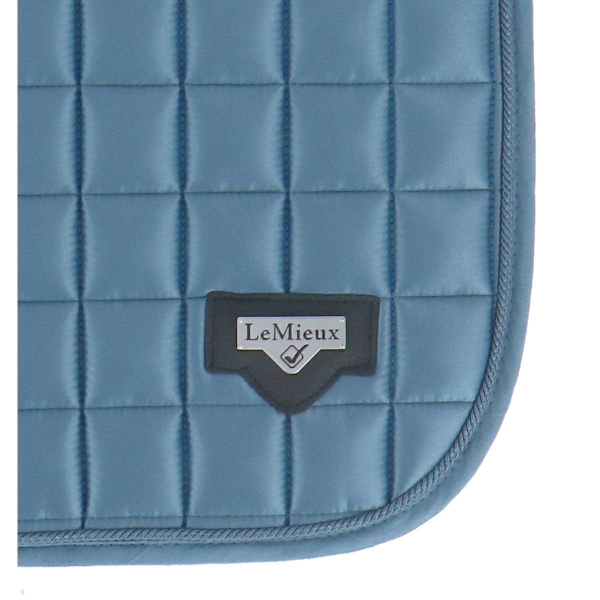 LeMieux Zadeldekje Loire Classic Satin Square Dressuur Ice Blue