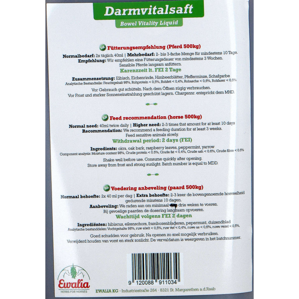 Ewalia Bowel Vitality Liquid Paard