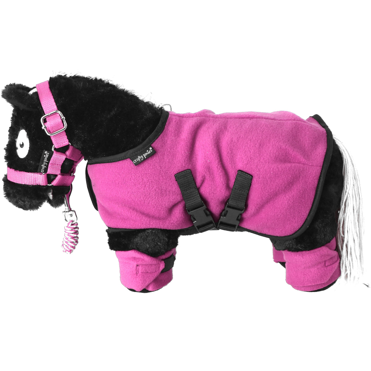 Crafty Ponies Fleecedeken Roze