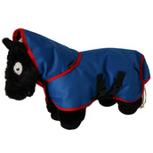 Crafty Ponies Buitendeken Blauw/Rood DE