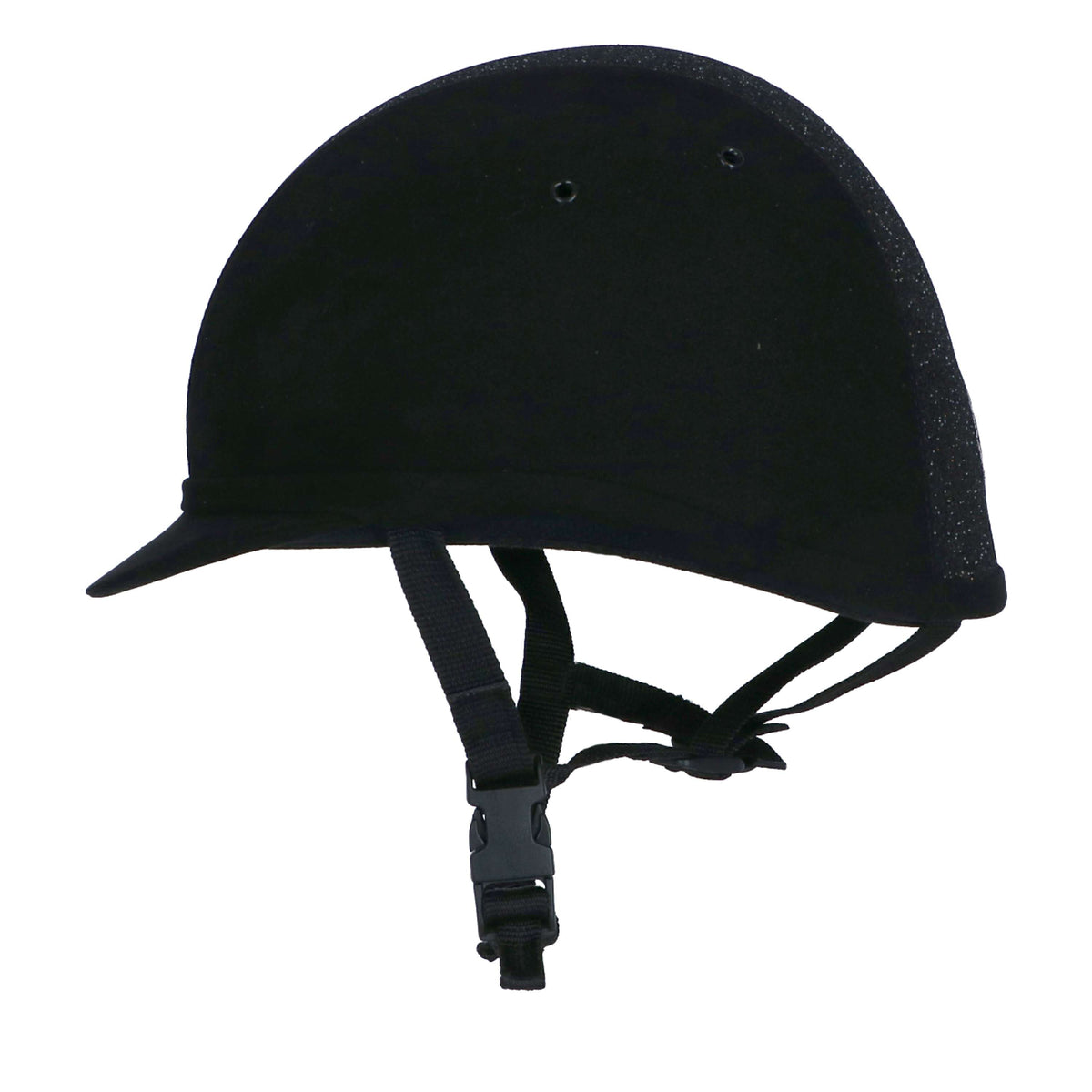 Charles Owen Cap YR8 Sparkly Centre Black/Silver