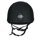 Charles Owen Cap YR8 Sparkly Centre Black/Silver