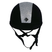 Charles Owen Cap YR8 Sparkly Centre Round Black/Silver