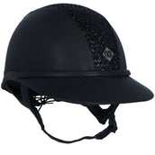 Charles Owen Cap SP8 Plus Leather Look Sparkly Navy