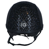 Charles Owen Cap SP8 Plus Leather Look Sparkly Navy