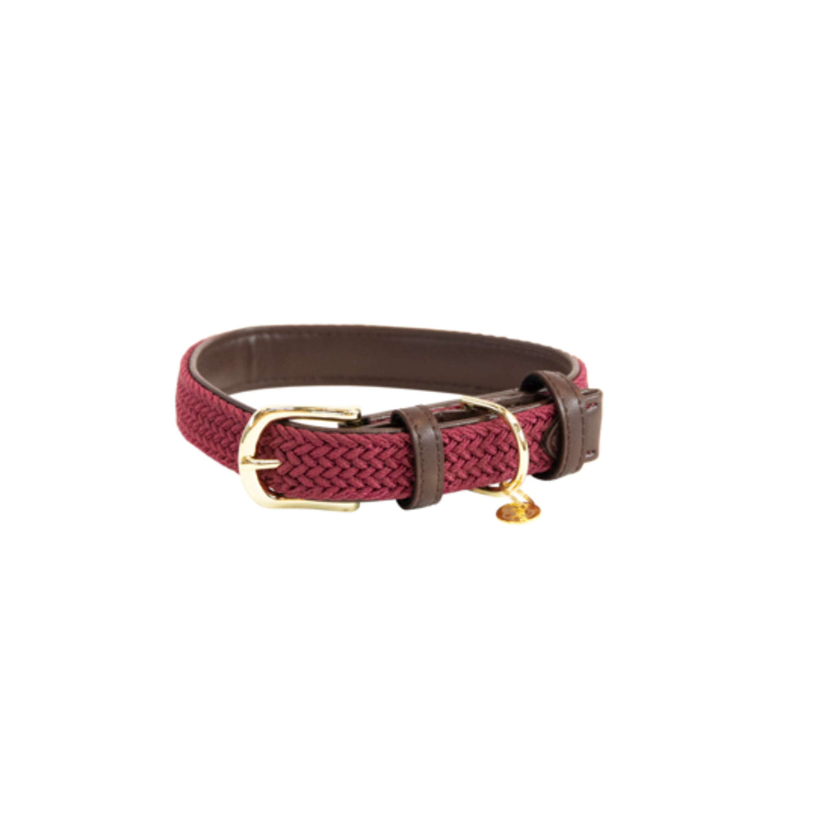 Kentucky Halsband Plaited Nylon Bordeaux