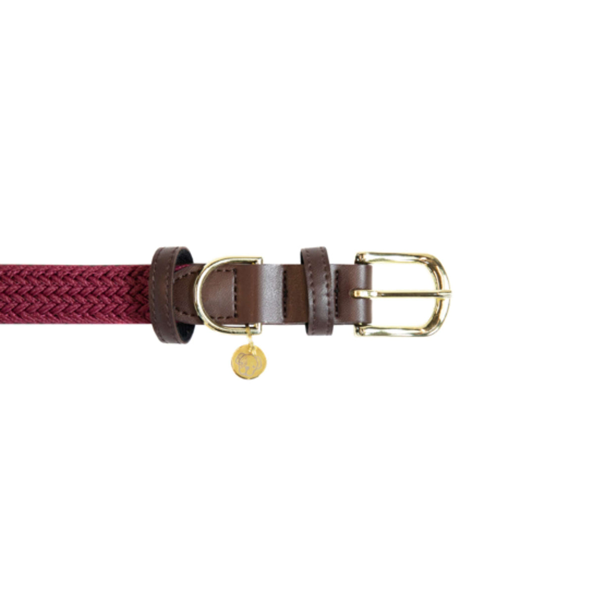 Kentucky Halsband Plaited Nylon Bordeaux