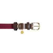 Kentucky Halsband Plaited Nylon Bordeaux