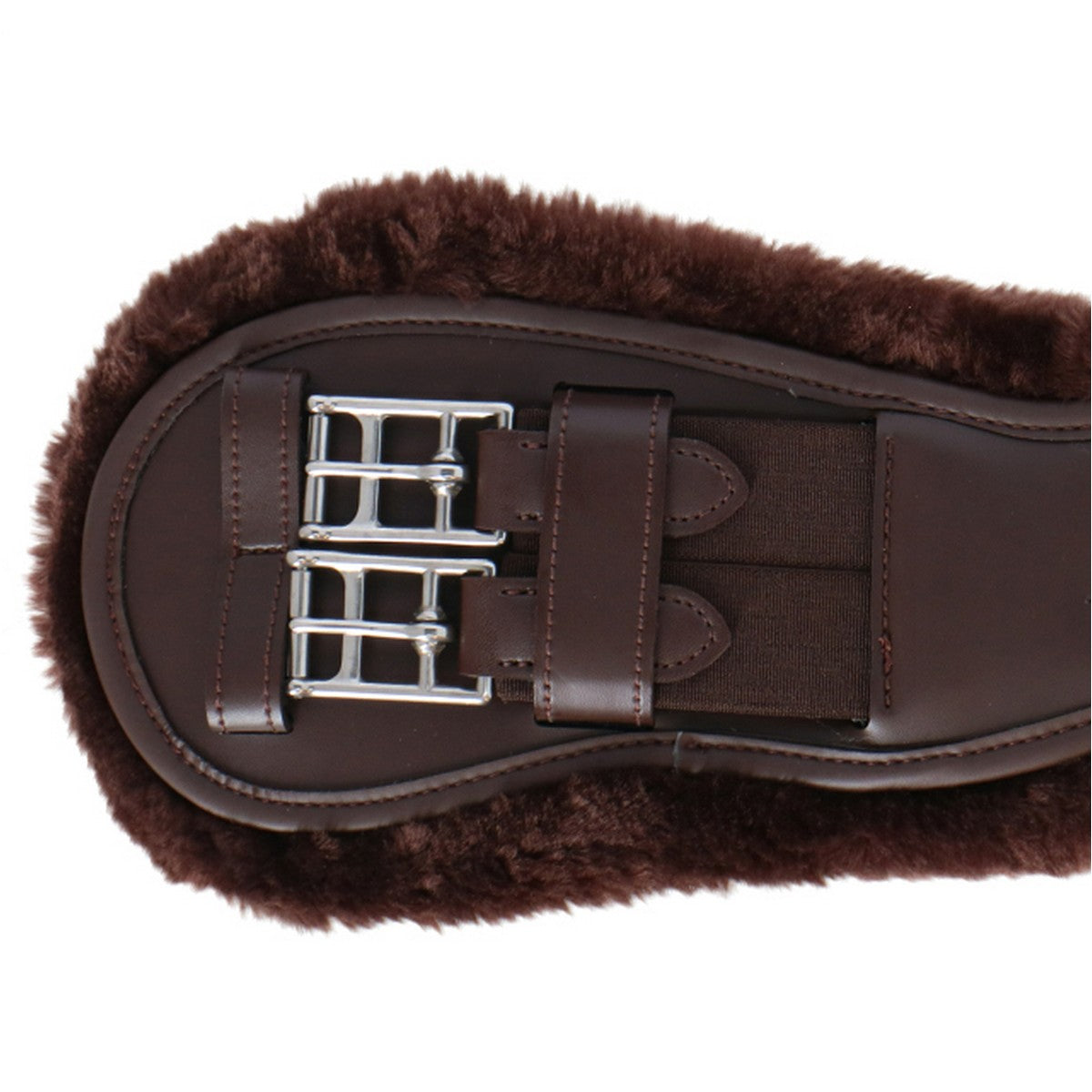 Kentucky Dressuursingel Sheepskin Anatomic Short Brown