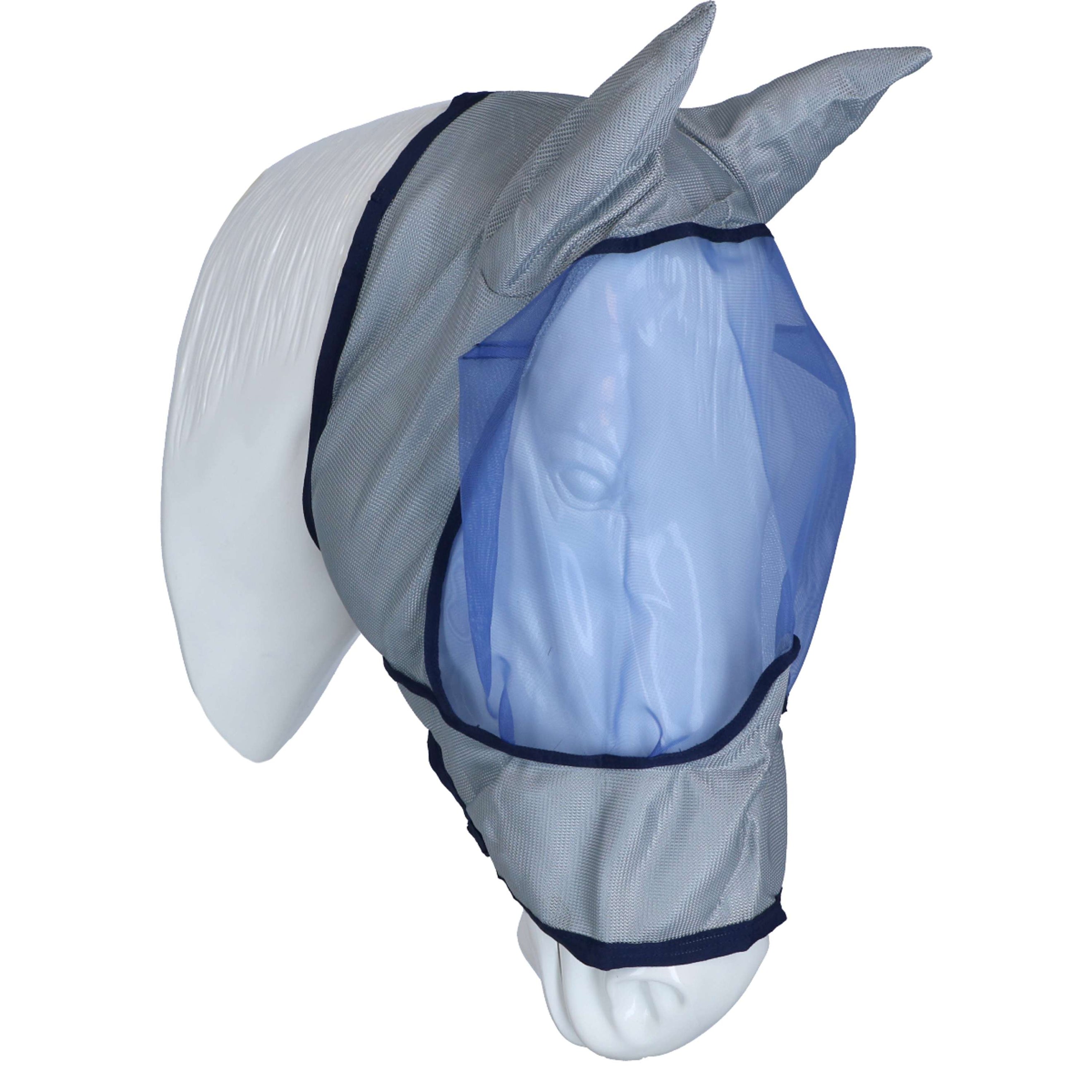 Bucas Buzz-Off Vliegenmasker Deluxe met Oren Blue Bucas Buzz-Off Vliegenmasker Deluxe met Oren Blue