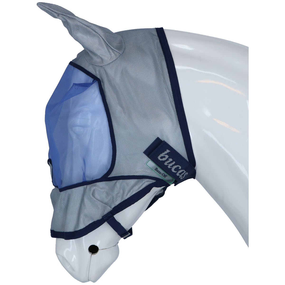 Bucas Buzz-Off Vliegenmasker Deluxe met Oren Blue