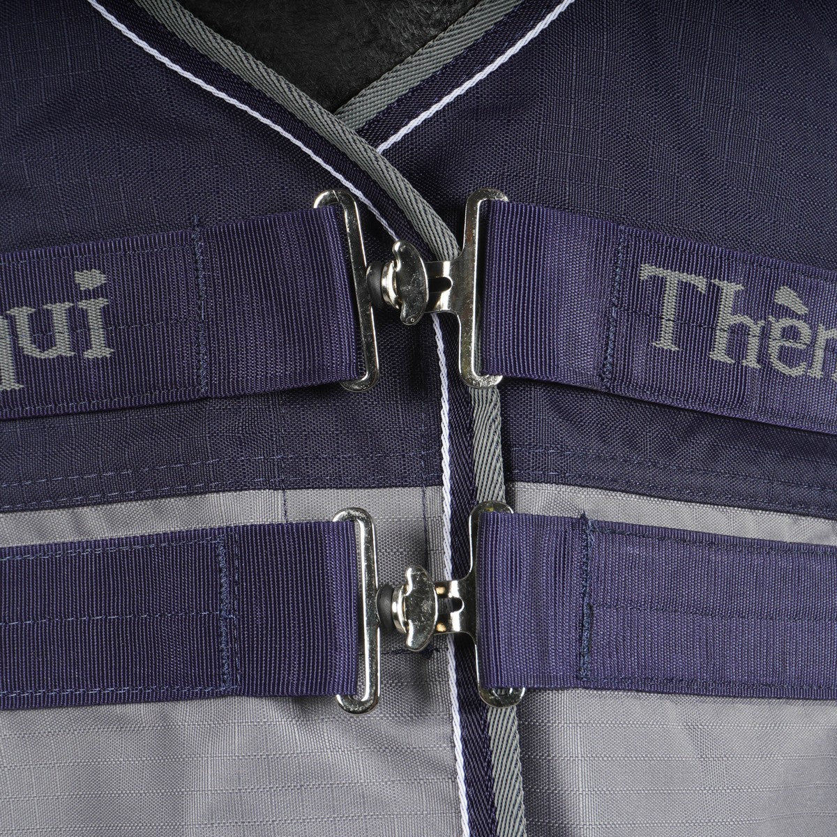 EQUITHÈME Turnout Rug Tyrex Combo 600D 0g Marine/Grijs