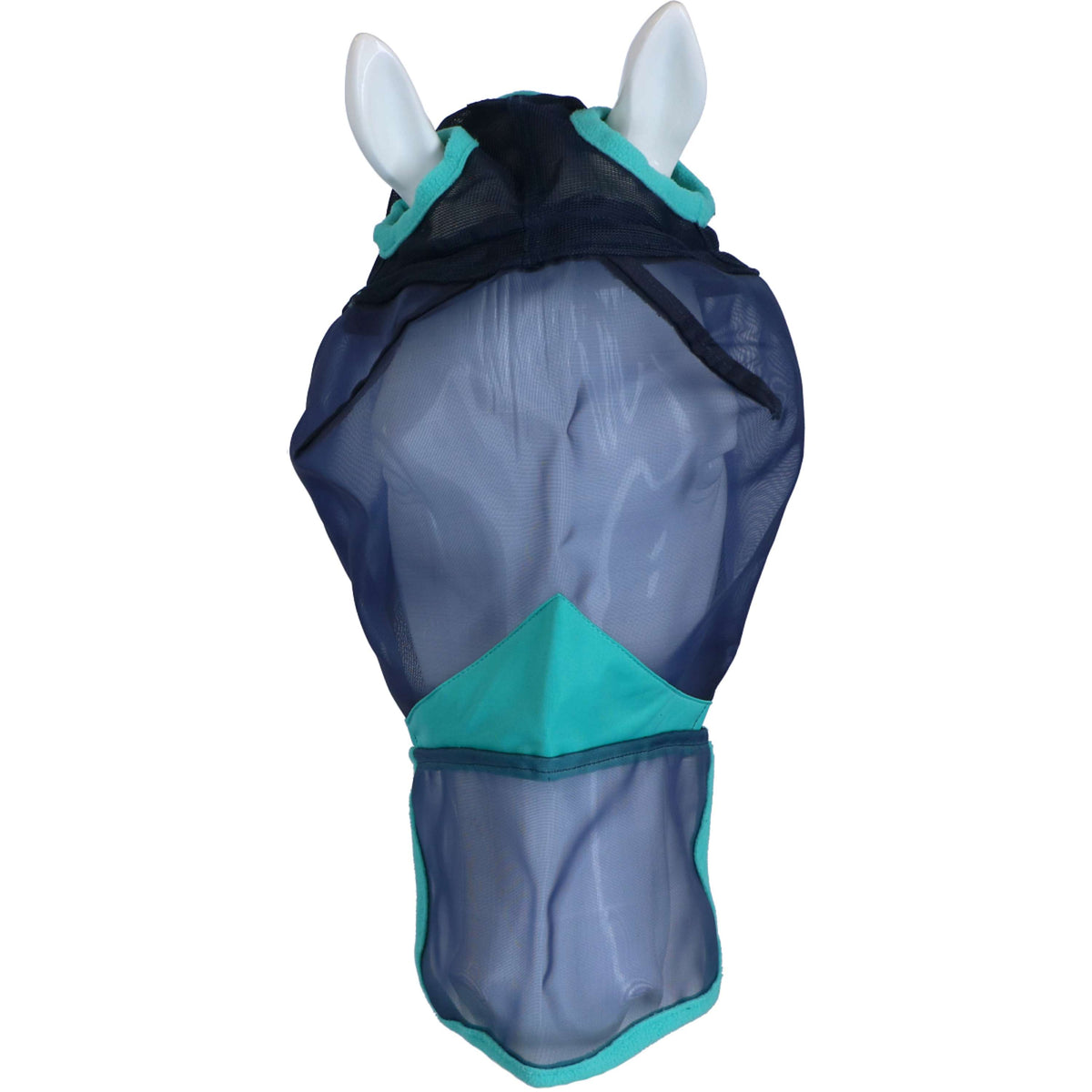 Weatherbeeta Vliegenmasker Comfitec Fine Mesh met Neus Navy/Turquoise