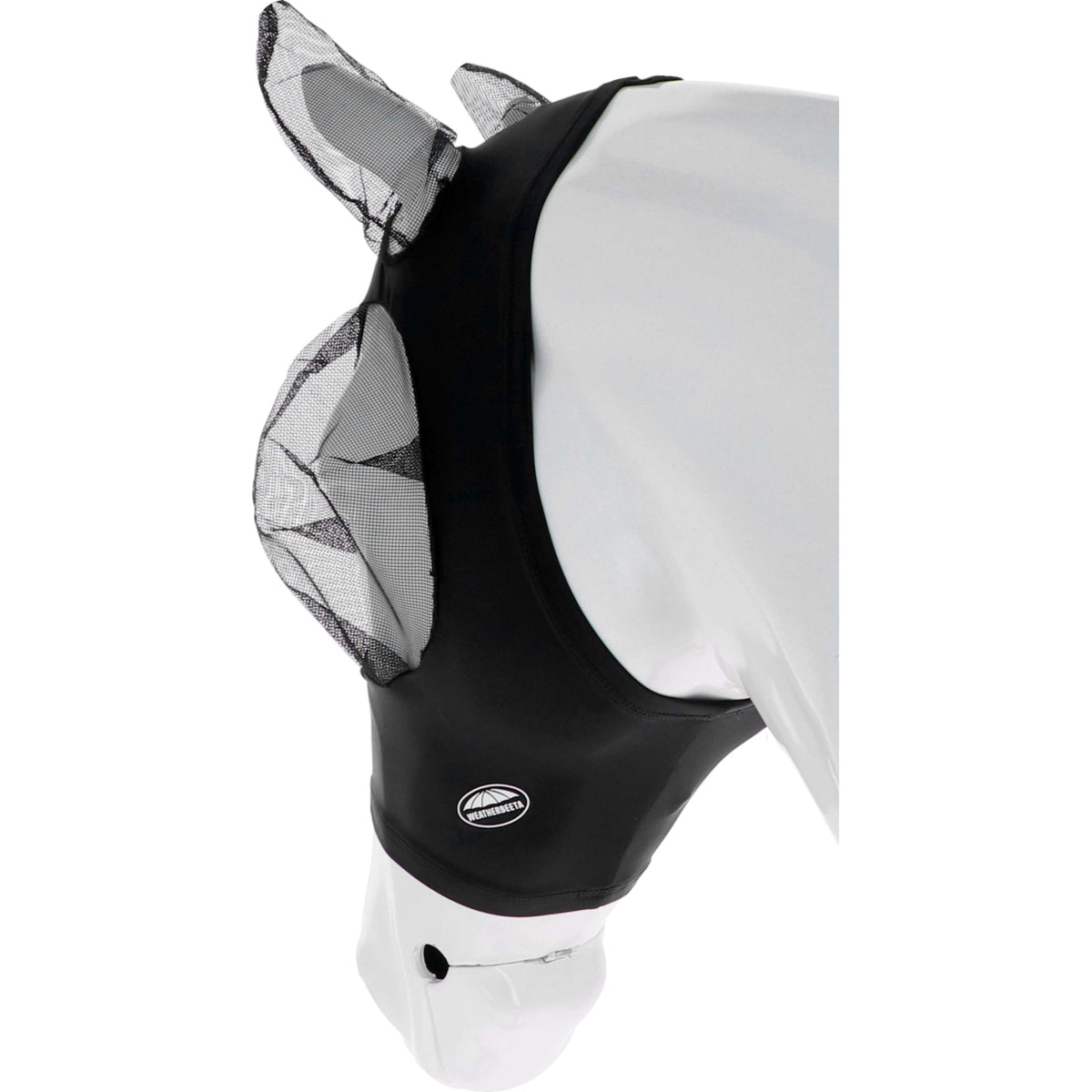 WeatherBeeta Vliegenmasker Stretch Bug Eye Saver met Oren Zwart/Zwart