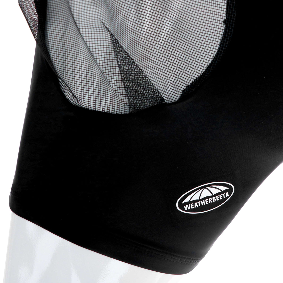 WeatherBeeta Vliegenmasker Stretch Bug Eye Saver met Oren Zwart/Zwart