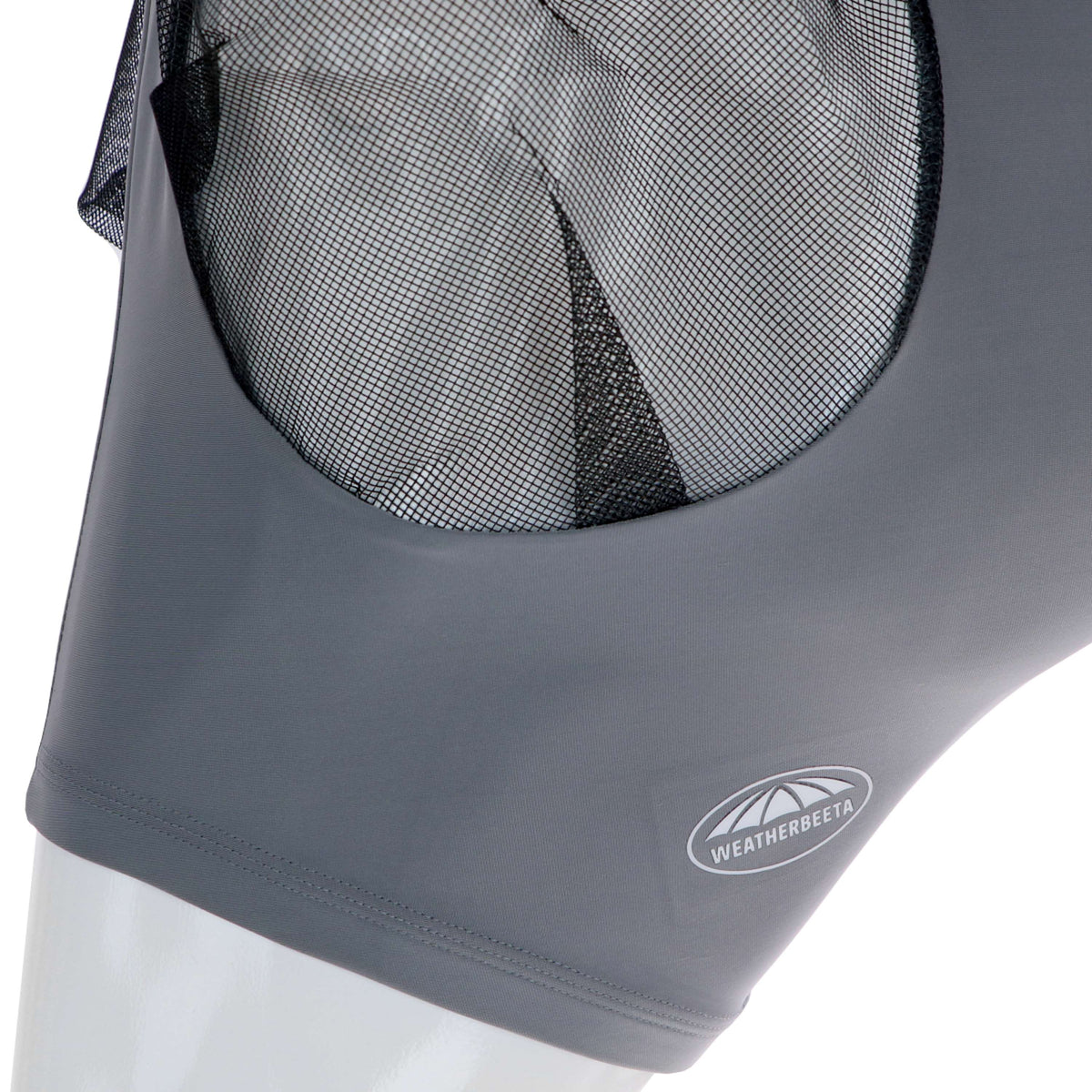 WeatherBeeta Vliegenmasker Stretch Bug Eye Saver met Oren Grijs/Zwart