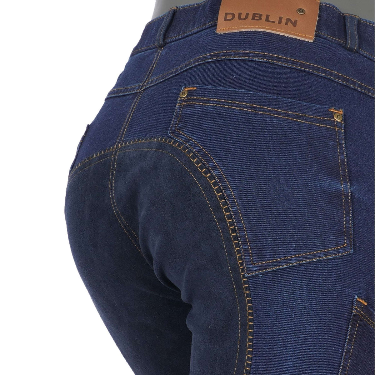 Dublin Rijbroek Shona Full Suede Sheet Blue Denim/Navy