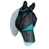 Weatherbeeta Vliegenmasker Comfitec Fine Mesh met Oren & Neus Zwart/Turquoise