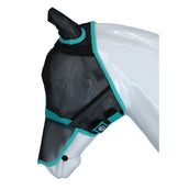 Weatherbeeta Vliegenmasker Comfitec Fine Mesh met Oren & Neus Zwart/Turquoise