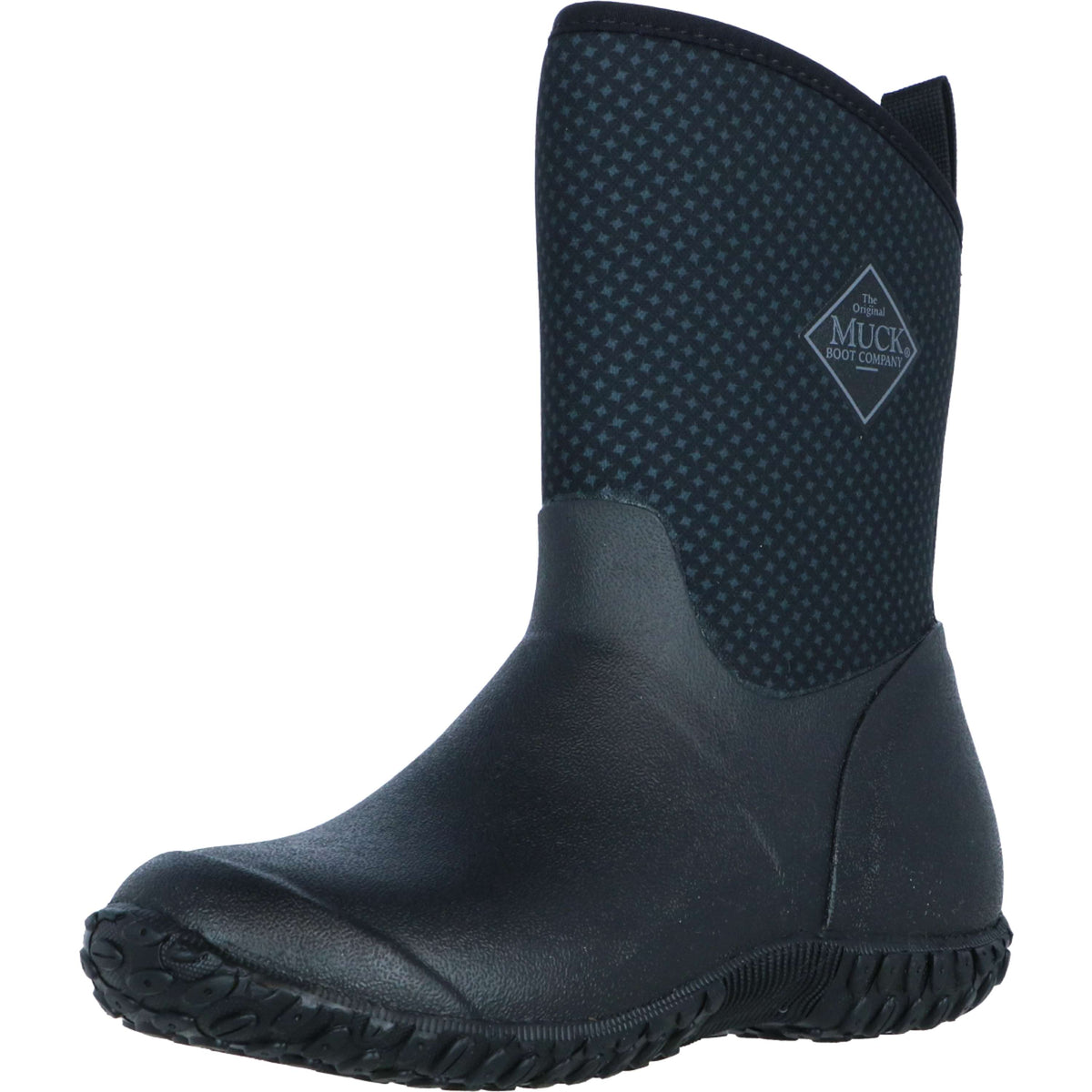 Muck Boot Muckster II Mid Dames Zwart/Rozen Print