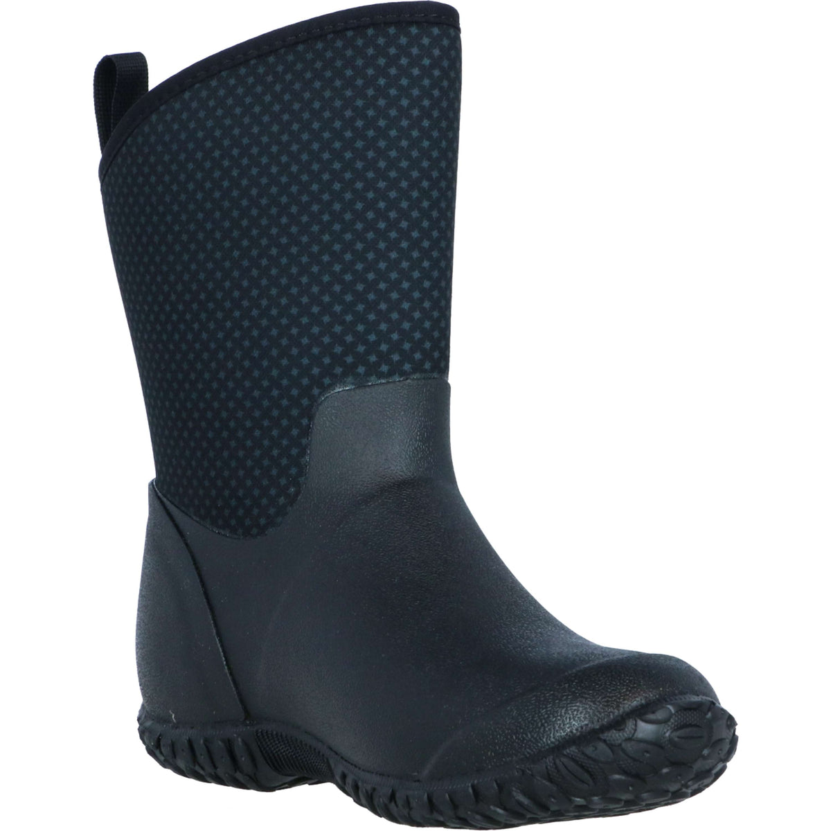 Muck Boot Muckster II Mid Dames Zwart/Rozen Print