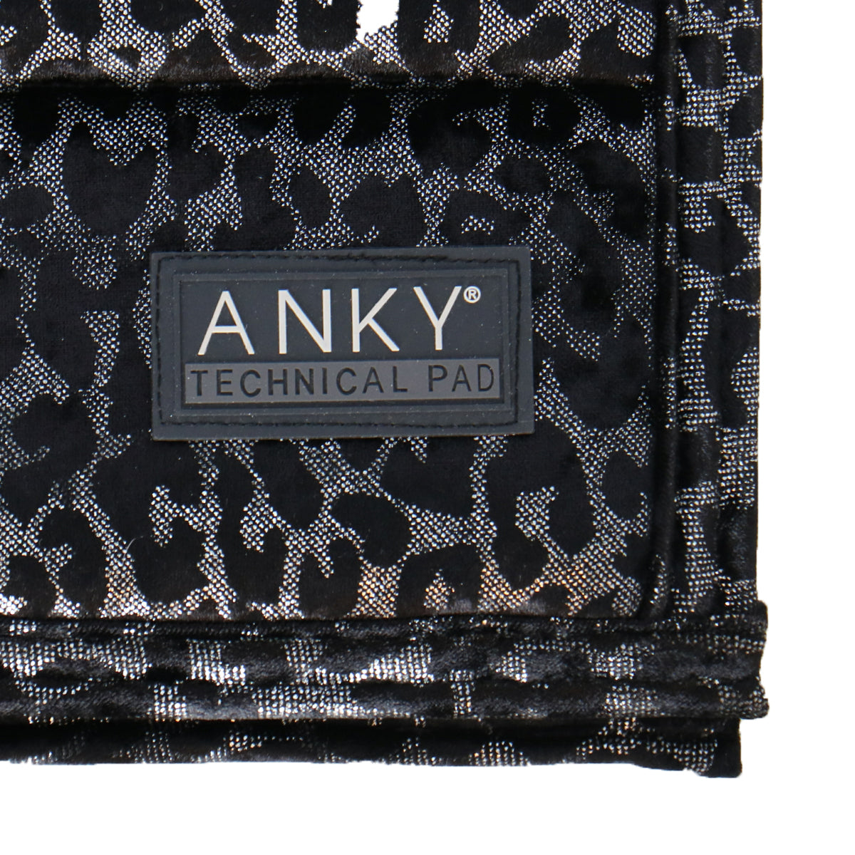 ANKY Zadeldekje Leopard Print Dressuur Zilver