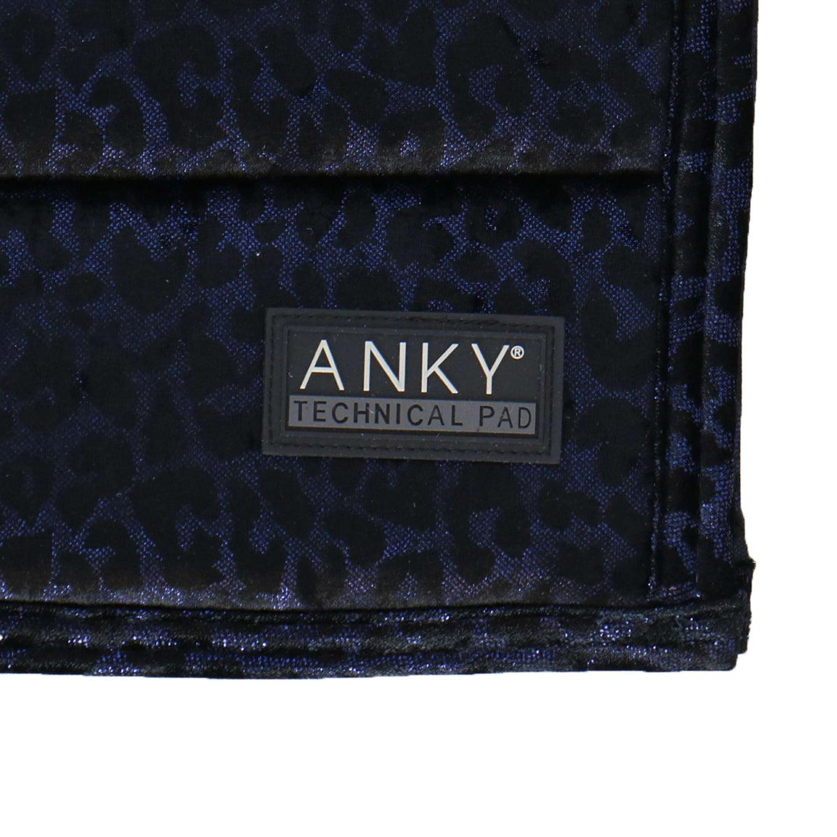 ANKY Zadeldekje Leopard Print Dressuur Blauw