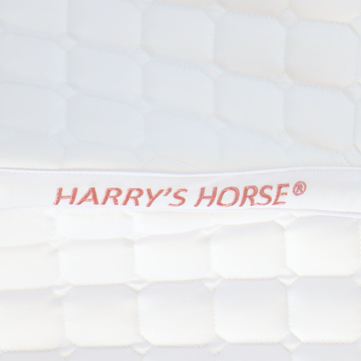 Harry's Horse Zadeldekje Reverso Logo Competition Veelzijdigheid Wit/Rosegold