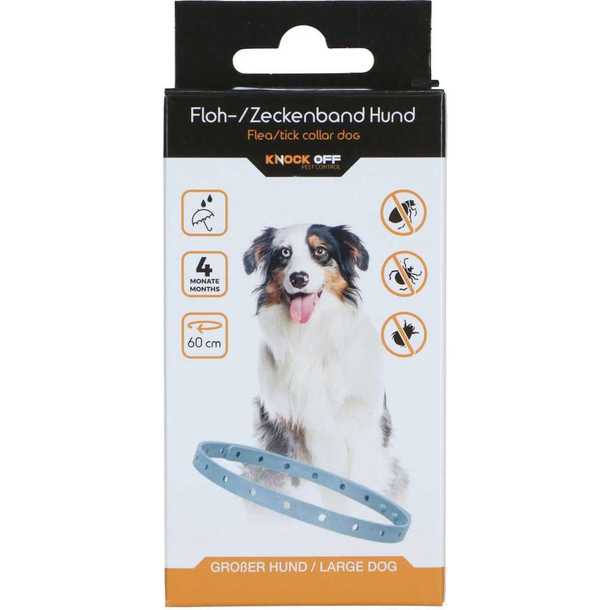 Knock Off Teken en Vlooien Halsband Hond