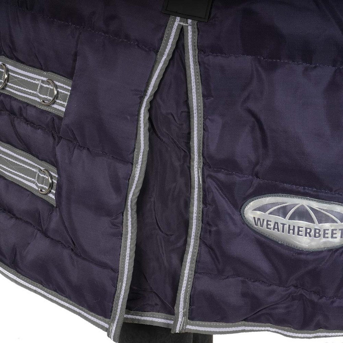 Weatherbeeta Comfitec PP Channel Quilt II Combo Neck Heavy 360g Donkerblauw/Grijs/Wit