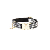 Kentucky Halsband Pied-de-Poule Zwart