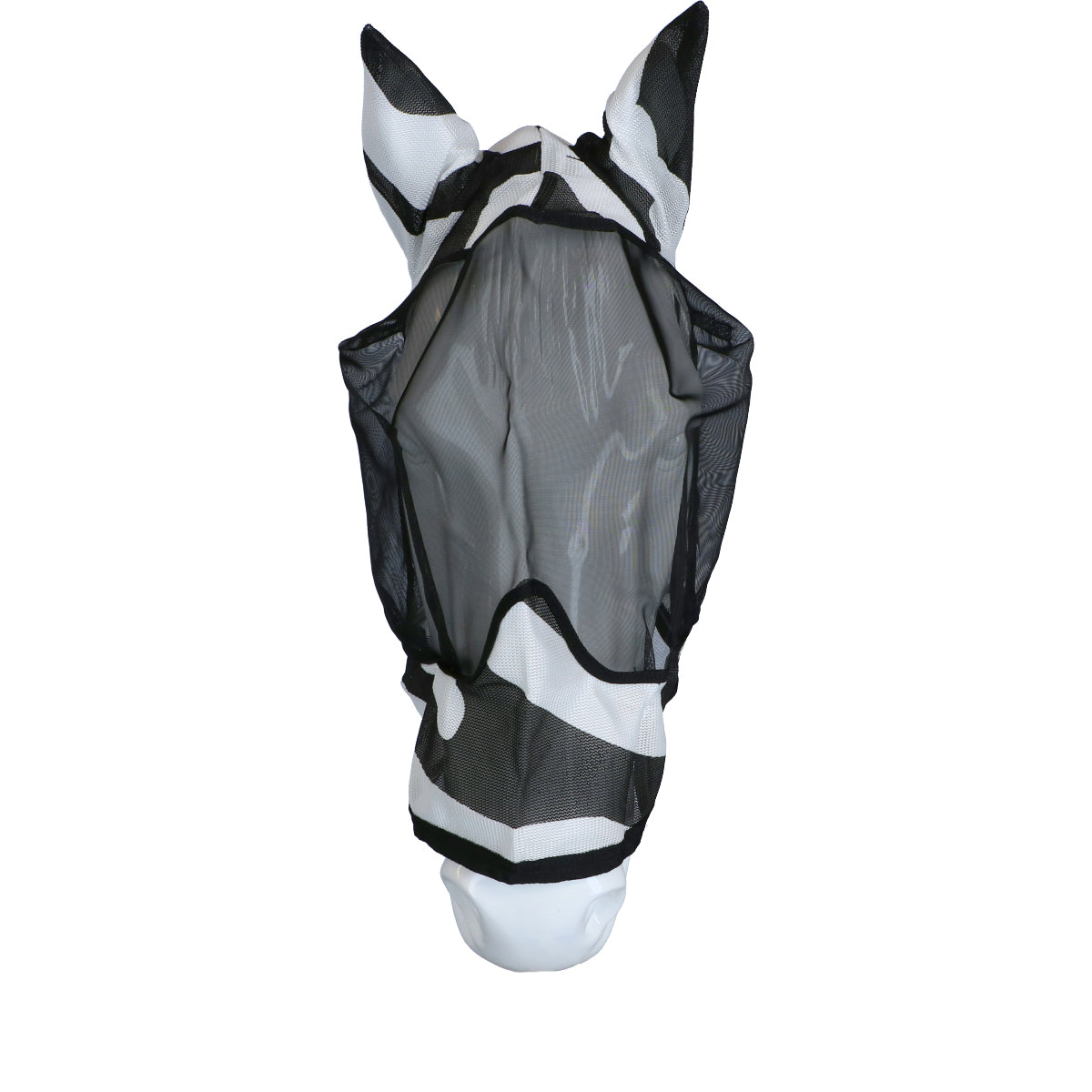 Bucas Buzz-Off Vliegenmasker Deluxe met Oren Zebra