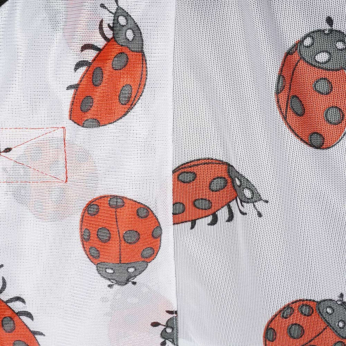 HKM Vliegendeken Ladybug Wit/Rood