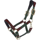 HKM Halster Luna Leer/Nylon Groen/Bruin
