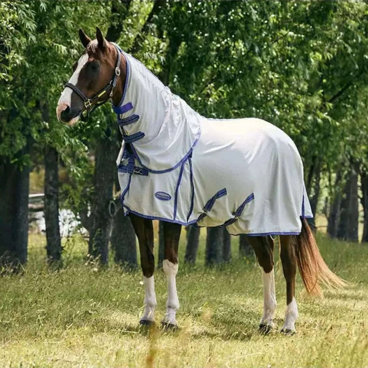 WeatherBeeta Deken ComFiTec Airflow II Detack a Neck Grijs/Blauw/Grijs