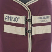 Amigo Staldeken Poly met Kruissingels Fig/Navy/Tan