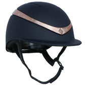 Charles Owen Cap Halo Navy/Rosegold