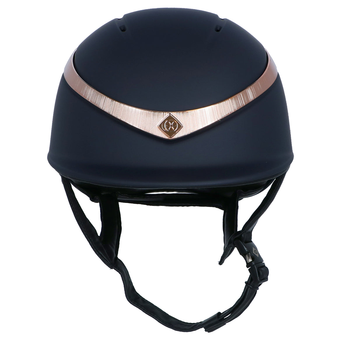 Charles Owen Cap Halo Navy/Rosegold