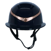 Charles Owen Cap Halo Luxe Navy/Rosegold Gloss