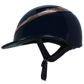 Charles Owen Cap Halo Luxe Navy/Rosegold Gloss