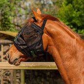 Agradi Horse Vliegenmasker Fine Mesh zonder Oren Zwart