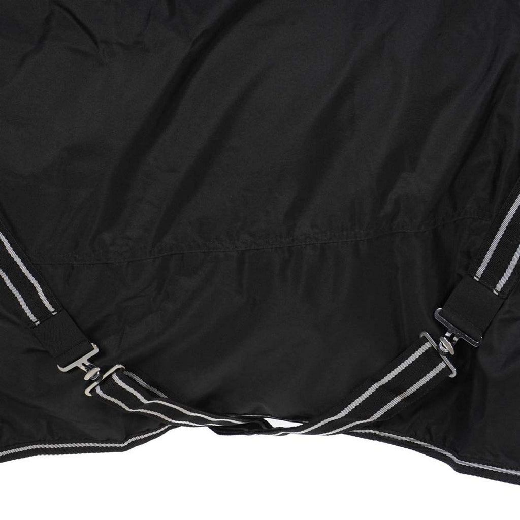 Riding World Regendeken Oxford 300D Fleece Voering 0g Zwart