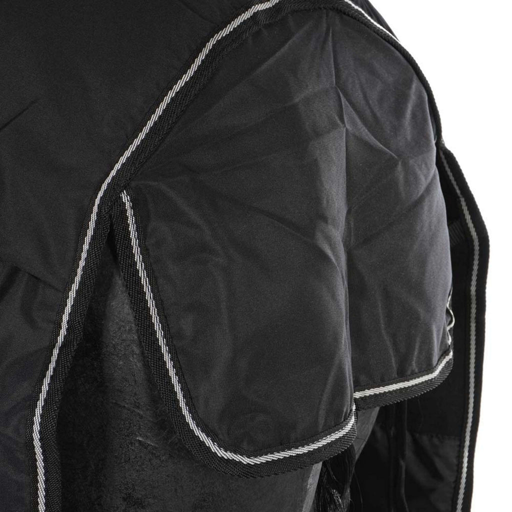 Riding World Regendeken Oxford 300D Fleece Voering 0g Zwart