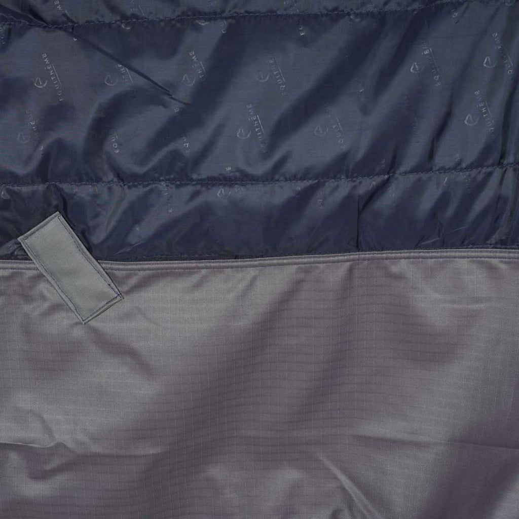 EQUITHÈME Regendeken Tyrex 600D 50g Navy/Grijs Dots
