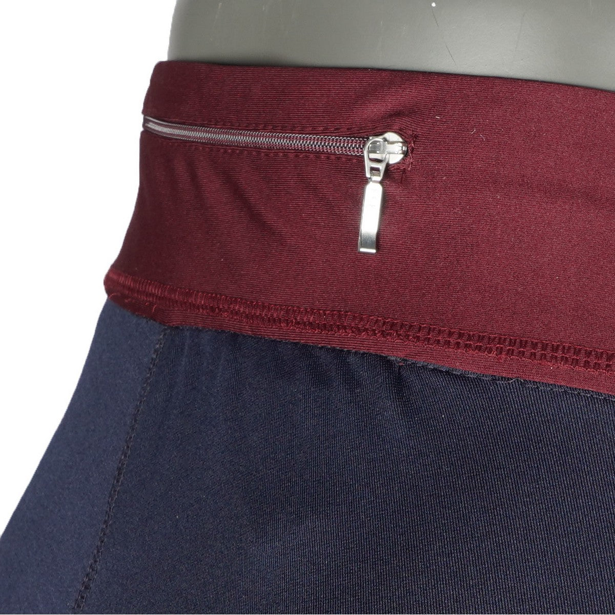 EQUITHÈME Rijlegging Tea Pull-On Siliconen Kniestukken Marineblauw/Pruim Rood