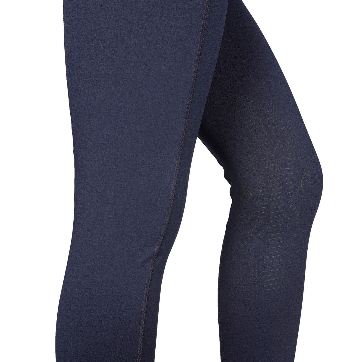 EQUITHÈME Rijlegging Tea Pull-On Siliconen Kniestukken Marineblauw/Pruim Rood